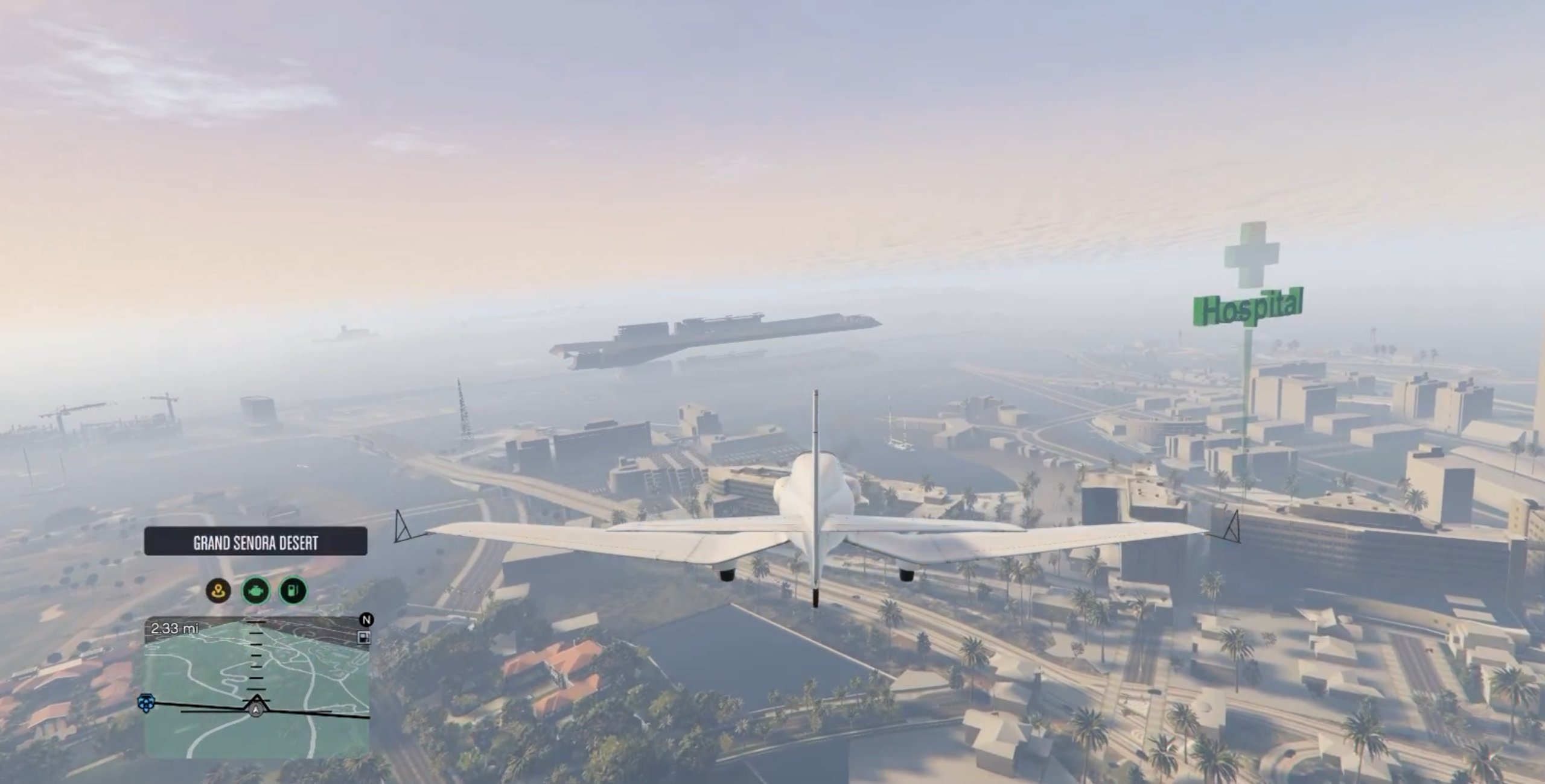 Early GTA 6 map recreation in GTA 5 Legacy mod showing unfinished development build