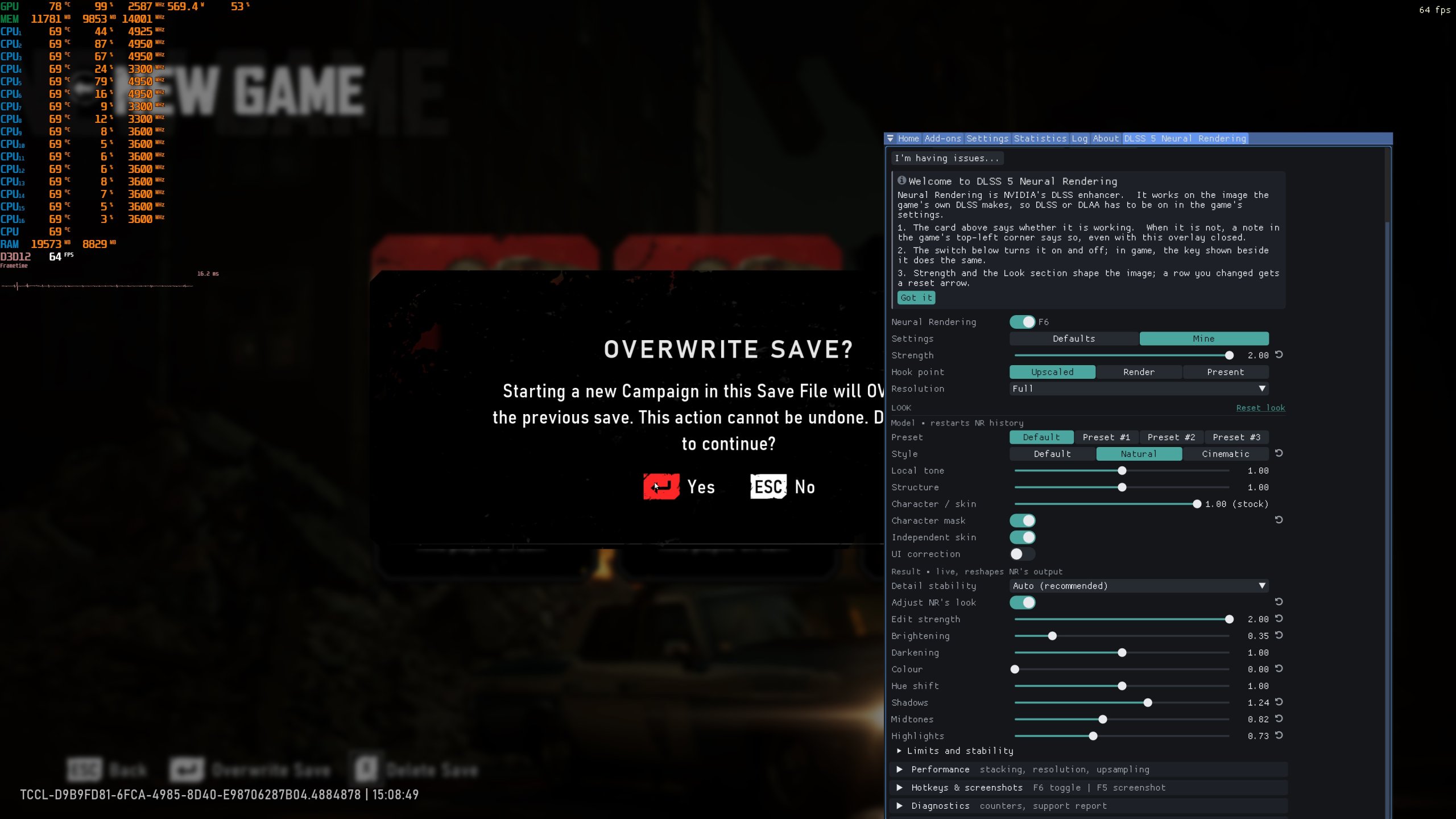 GoW E-Day DLSS 5 Settings