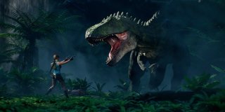 Tomb Raider T-Rex scene in Unreal Engine 5